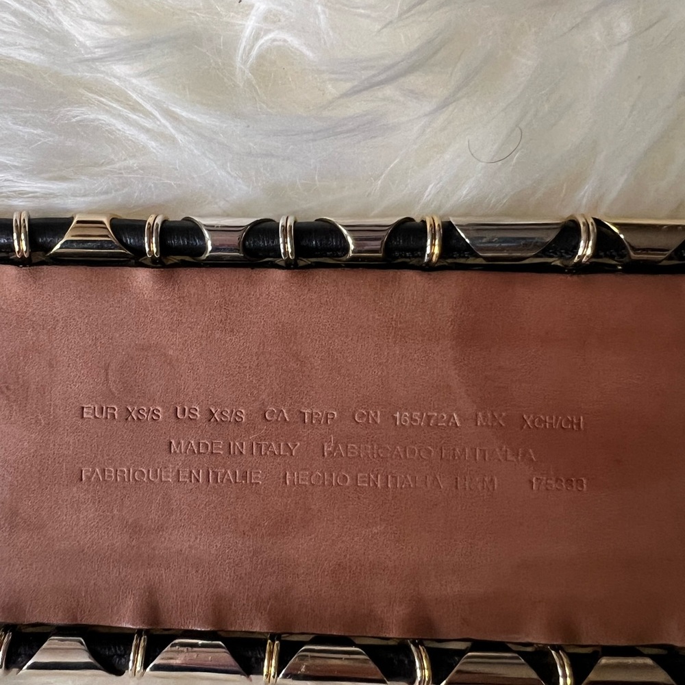 Balmain x H&M Green Suede Wide Belt - Picture 15 of 16